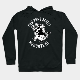 Cow Puns Really Mooove Me Cute Animal Pun Hoodie